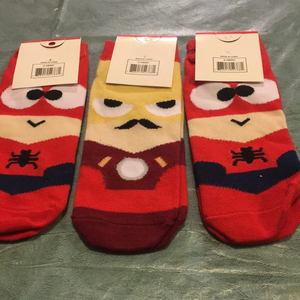 Children’s Hero Socks 3-Pair Socks NEW Size 1-8 Cute Hero Socks Kids will love